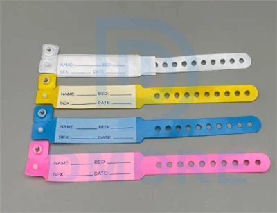 Vízálló eldobható RFID UHF PVC műanyag csuklócsukló csuklópántja kórházi azon...